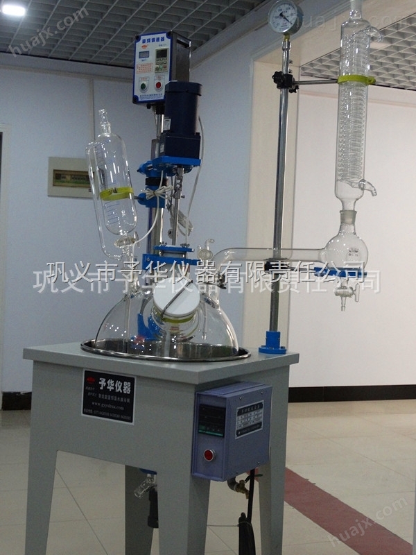 YDF10-100L单层玻璃反应釜，单层反应釜优点