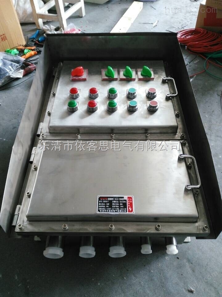 防爆动力照明配电箱304不锈钢控制箱挂式电控检修箱